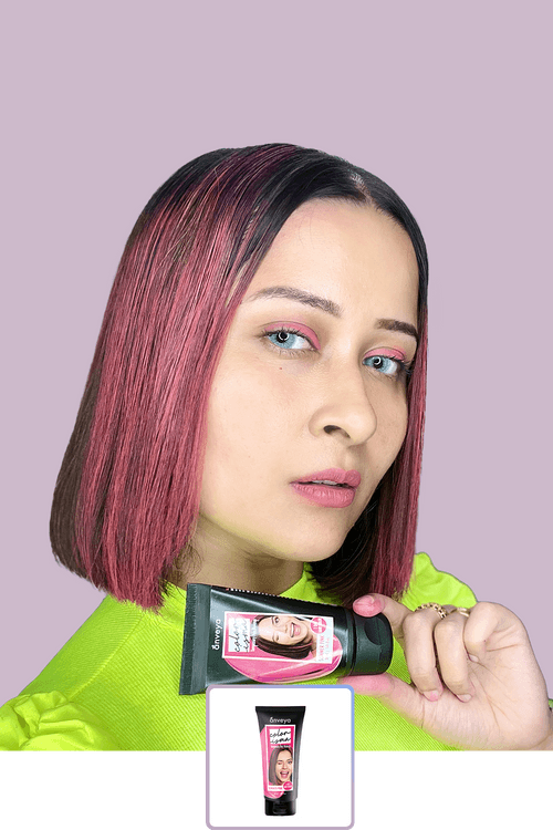 Anveya Summer Pink | Look#13 - Temporary Hair Color