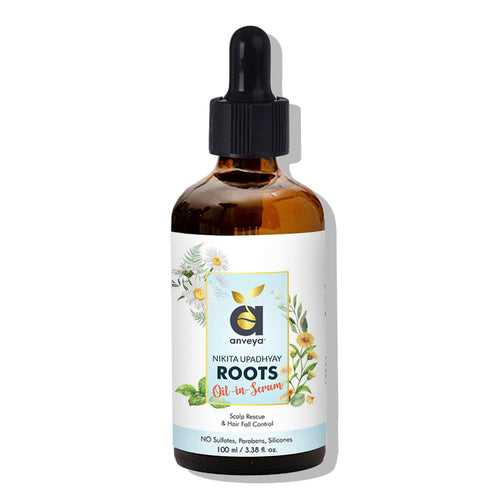 Roots Oil-in-Serum, 100ml, for Hair Fall Control and Scalp Rescue. Co-creator Nikita Upadhyay