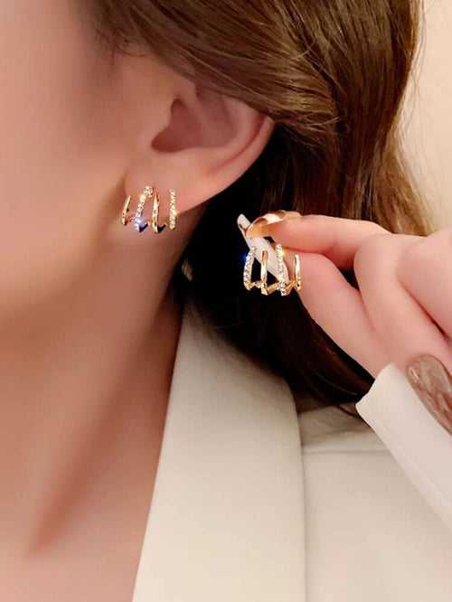 Rhinestone Miniature Stud Earrings
