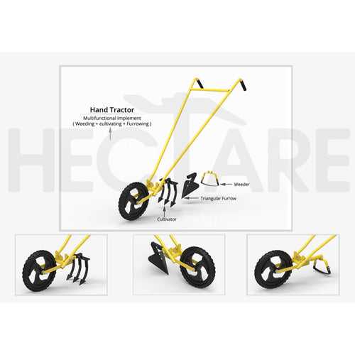Hectare Wheel Hoe - 3-in-1 tool