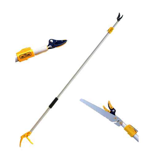 Hectare Telescopic Long Reach Cut And Hold Pruner and Fruit Picker With Saw