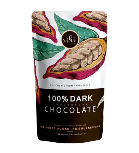 Sihi Chocolaterie 100% Dark Chocolate Bar, 150gm