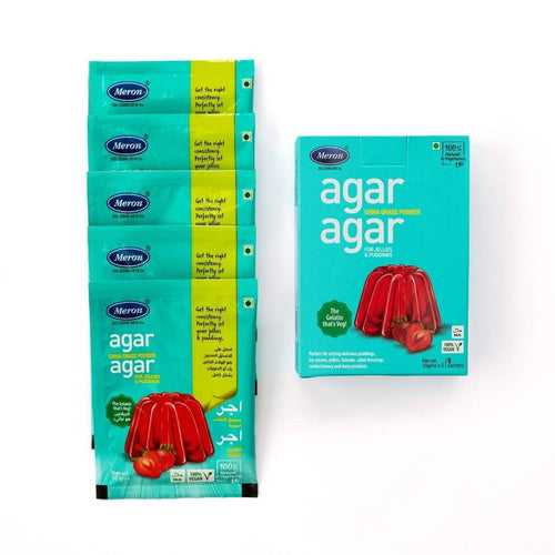 Meron Agar Agar China Grass Sachet 50 Grams (10Gms * 5 Pack)