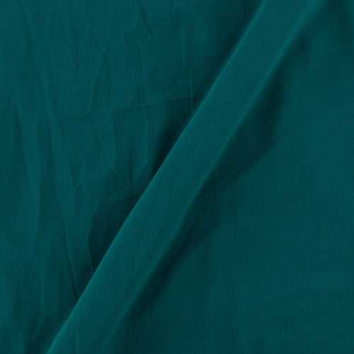 Georgette Teal Colour Plain Dyed Poly Fabric Ideal For Dupatta Cut of 0.50 Meter