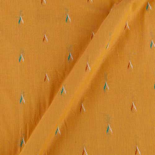 Cotton Jacquard Butta Fanta Orange Colour 43 Inches Width Fabric