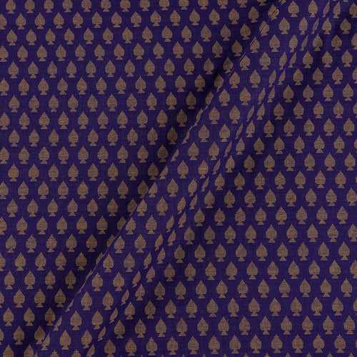 Cotton Jacquard Butta Violet Colour 43 Inches Width Washed Fabric