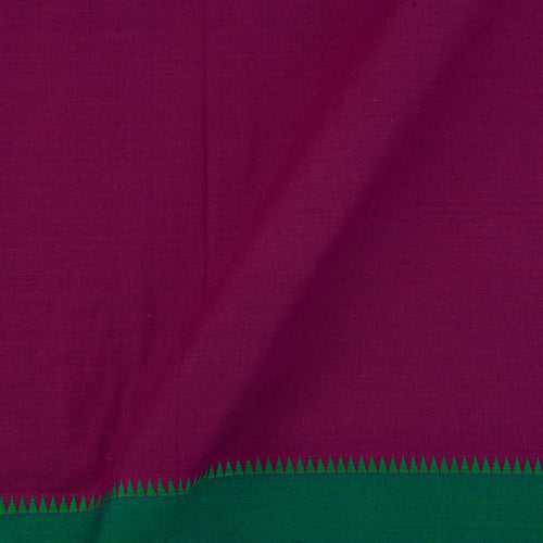 South Cotton Magenta Pink Colour Two Side Temple Border Fabric