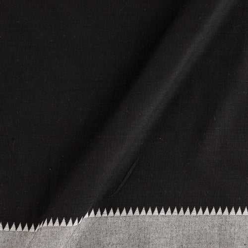 South Cotton Black Colour Two Side Temple Border 45 Inches Width Fabric