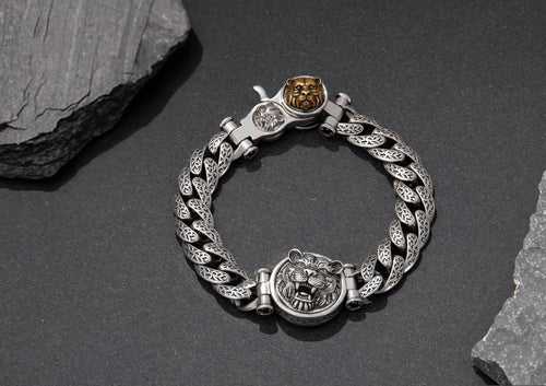 Fearless Tiger Rotating Bracelet