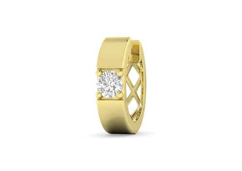 Round Solitaire Bali for Men (Gold) (1 Pc Only)