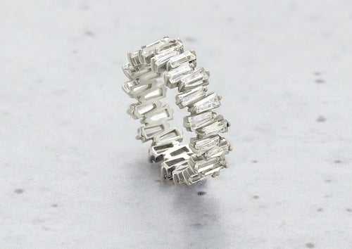 Tapering Radiance Eternity Ring