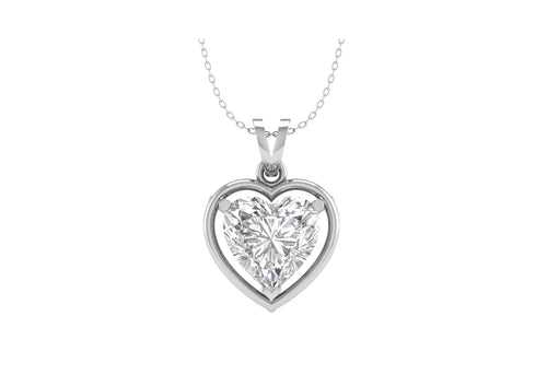 Gold Aureole Heart Necklace