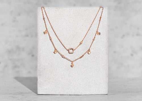 Layered Cubic Necklace