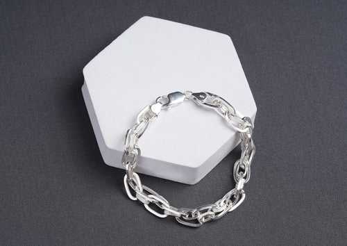 Textured Dual Link Bracelet