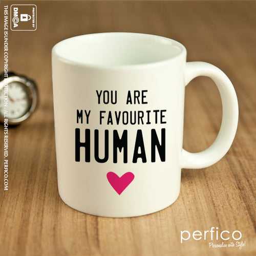 Favourite Human © Personalized Mug for Girlfriend