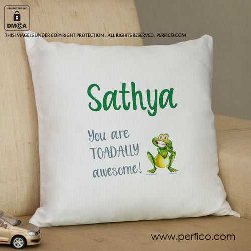 Totally Awesome © Personalized Cushion for Boyfriend