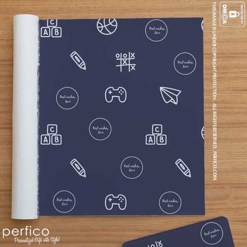 Playtime © Personalized Gift Wrapping Paper for Kids - 20 Sheets