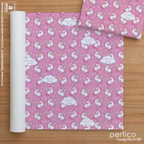 Unicorns © Personalized Gift Wrapping Paper - 20 Sheets