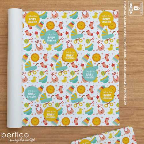 Happy Time © Personalized Gift Wrapping Paper - 20 Sheets