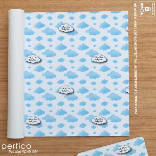 Clouds © Personalized Gift Wrapping Paper - 20 Sheets