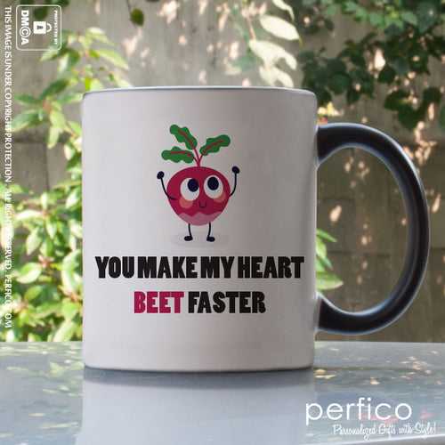 Beet Faster © Personalized Magic Mug for Girlfriend