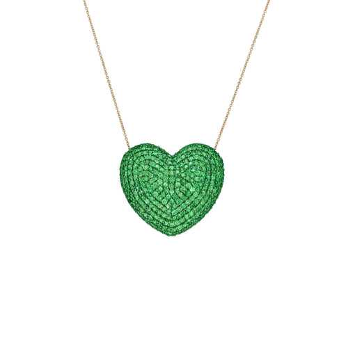 Classic Tsavorite Heart Pendant