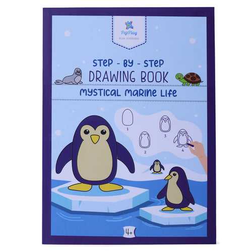 PepPlay Step by Step Drawing Book - Mystical Marine Life