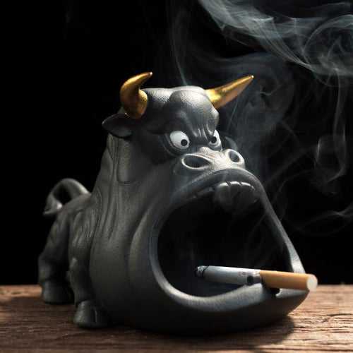 Angry Bull Ashtray ( EXPRESS SHIP )