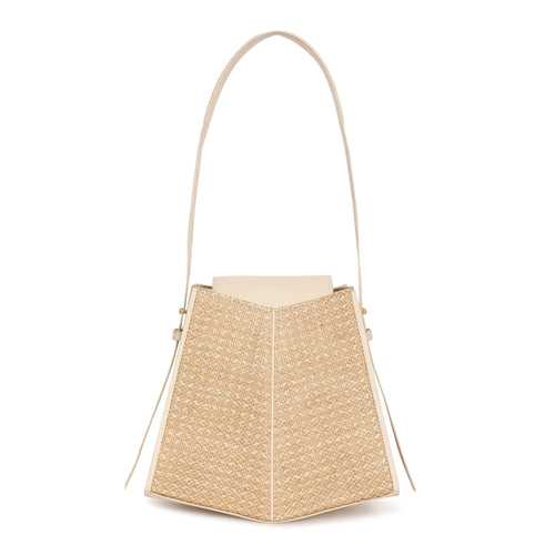 Fern Bucket, Raffia/Ivory