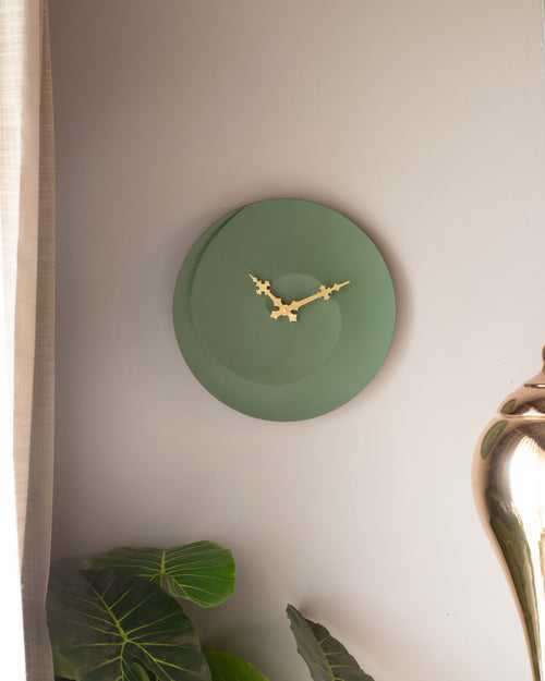 YC Nordic 12" Clock- Royal Green