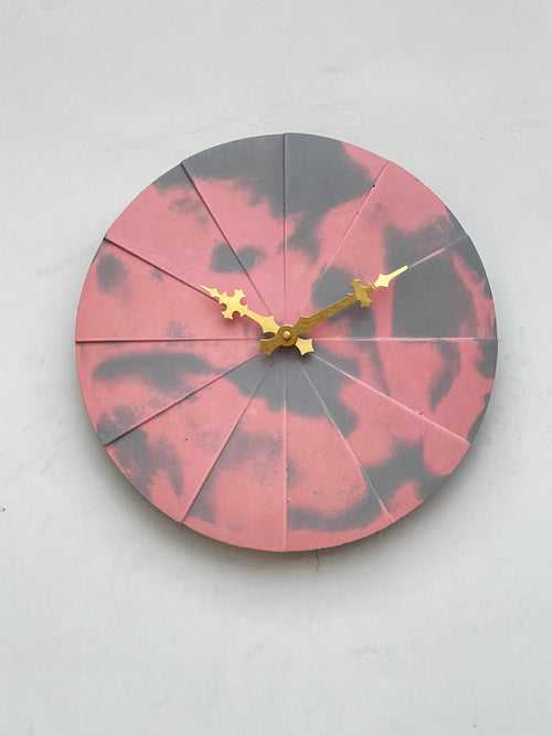 Coral calm- 12” wall clock