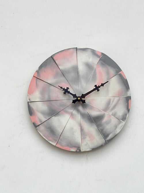 Pink light - 12” wall clock