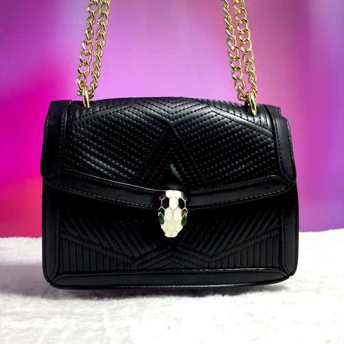 Ficuster Black Sling Bag