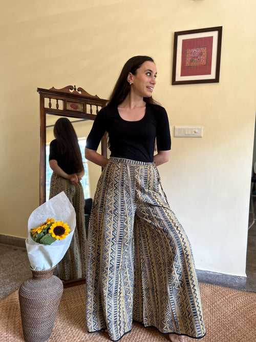 Frida Full Length Printed Palazzo Pants (Colours available)