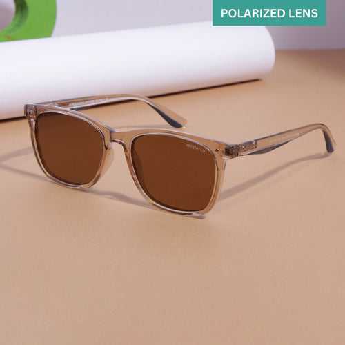 Marlton. Brown Polarized TR90 Square Sunglasses