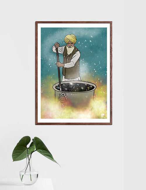 Guru ka langar |  DesiPun Art print