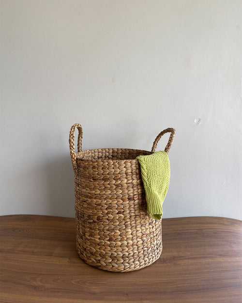 Wicker Round Laundry Basket