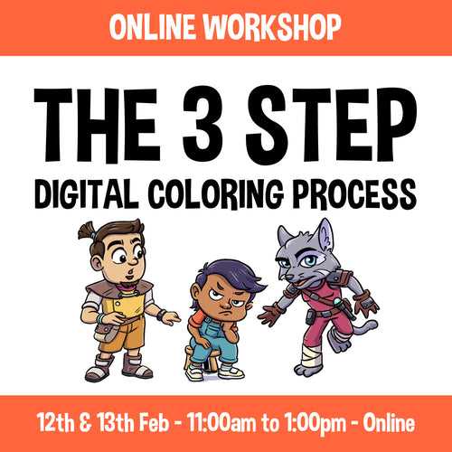 The 3 Step Digital Coloring Process - 2 Day Online Workshop - 12th & 13th Feb