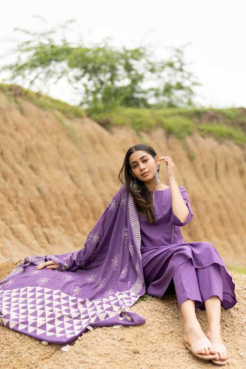 Wildberry Kurta Set with Dupatta