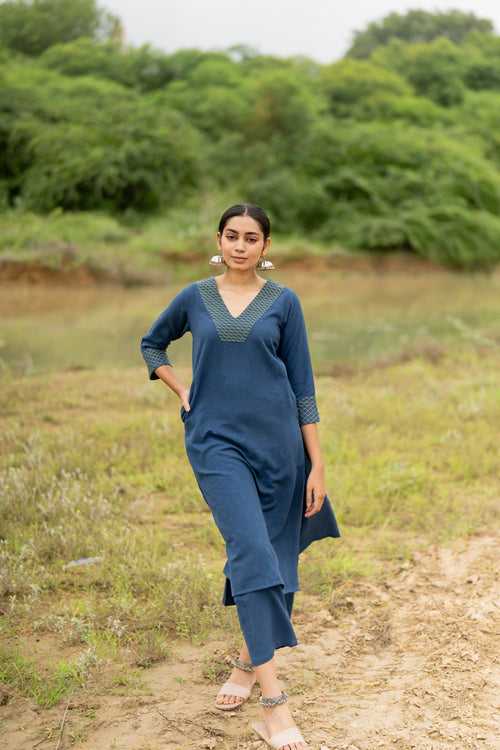 Indigo Blue Kurta Set