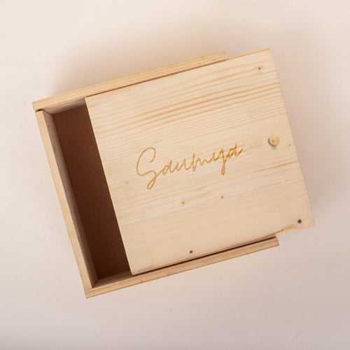 Personalized Pine Wood Box