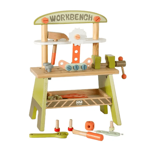 Wooden Workbench Construction Tool Set