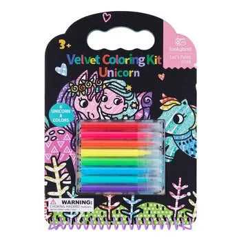 Unicorn Velvet Coloring Kit