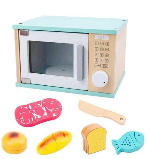 Wooden Microwave Oven Set