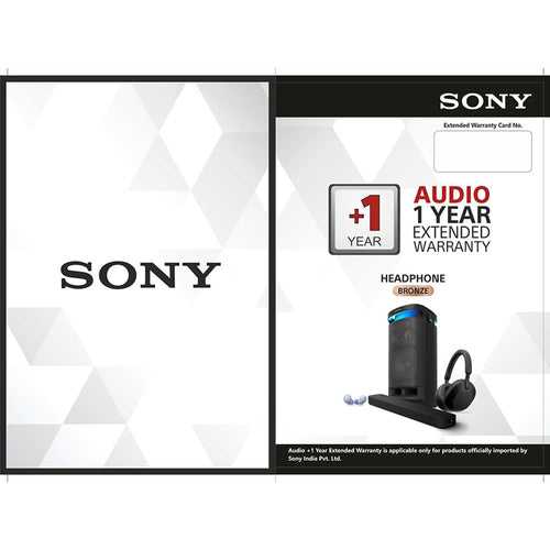 SONY AUDIO +1 Year Extended Warranty-Headphone Bronze