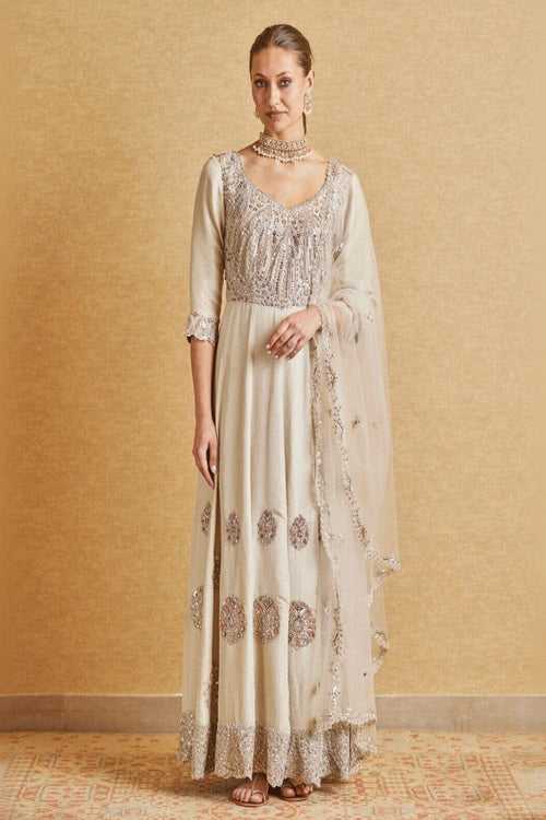 Pearl Embroidered Anarkali