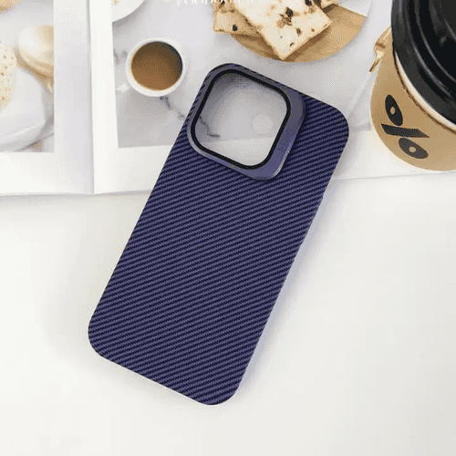 Stent Case with Carbon Fiber Aesthetic and Kickstand Camera Protection for iPhone 14 Series