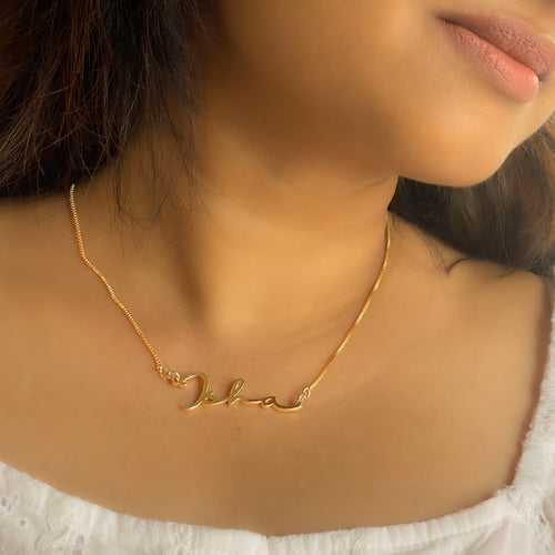 Personalised Name Necklace - Gold