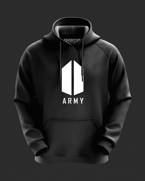 Sale- BTS Army White Logo All Season Hoodie