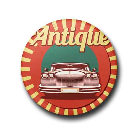 Antique Button Badge + Fridge Magnet